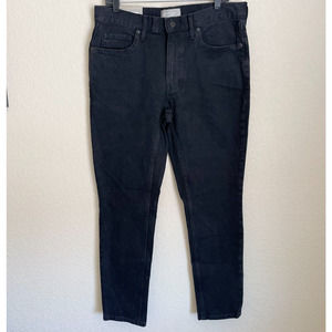 Everlane Jeans Women's 33x32 Black Denim Slim Fit Low Stretch Spring Casual